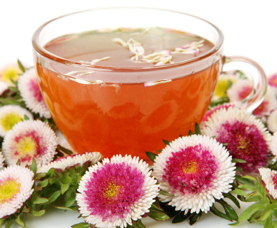 茶和鲜花