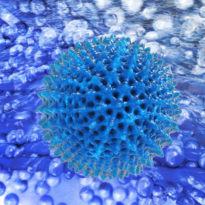 水中的细菌- 3d渲染插图
