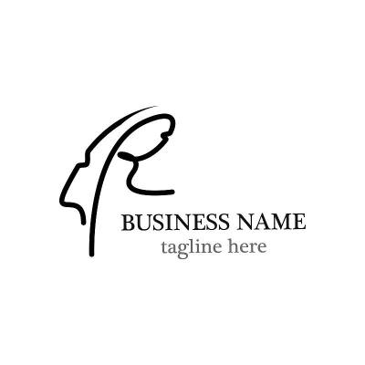 R字母羽毛标志