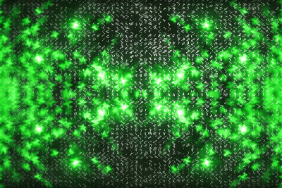 绿色矩阵数字背景。抽象的网络空间的概念。人物倒了。来自符号流的矩阵。虚拟现实设计。复杂的算法数据黑客