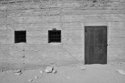 Rhyolite Ghost Town in Monochrome