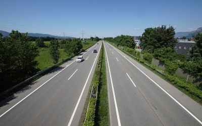 Vorarlberg的A14高速公路