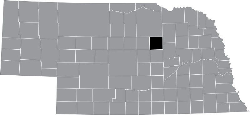 美国内布拉斯加州惠勒县位置地图