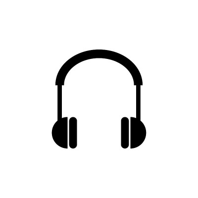 耳机图标，音乐矢量，音频插图