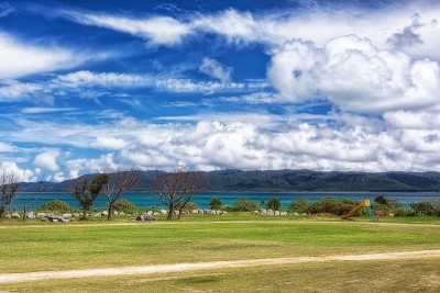 日本冲绳县的Hatoma岛夏日美景