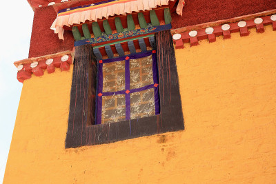 古典西藏窗口。血清monastery-。1293