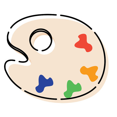 隔离油漆调色板图标