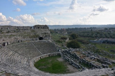 米利都，大圆形剧场，古城，Aydın，迪迪姆，Türkiye，伊奥尼亚，首都，泰利斯，阿纳克西米尼斯