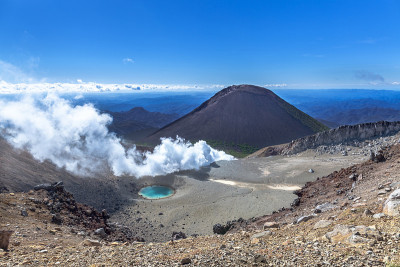 日本北海道Akan国家公园的akanfuji山和Aonuma池