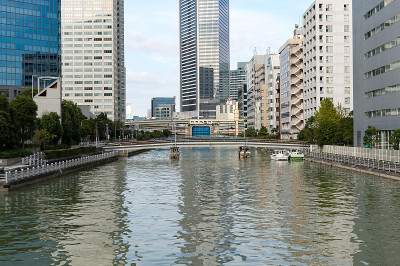 从竹场看东京的城市景观