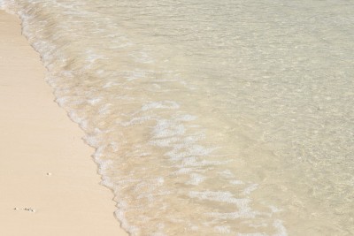 海浪在蒙特肖斯海滩，毛里求斯，印度洋，非洲