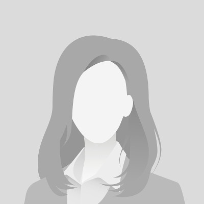 默认头像照片占位符图标。灰色的概要图。商业女性