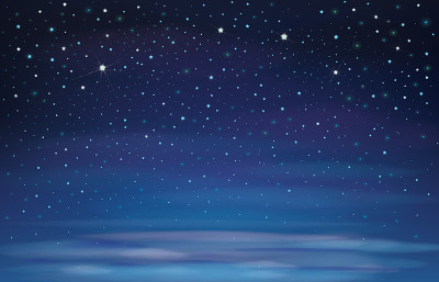 向量夜空。