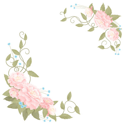 角落里放着牡丹花束