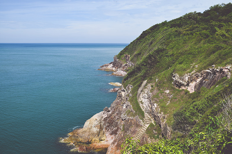 美丽的海岛景观在海景