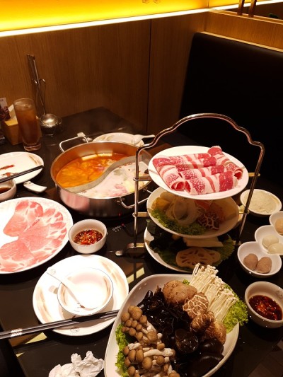 各种各样的火锅肉