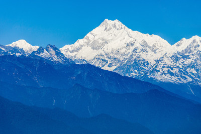 Kangchenjunga看来,甘托克