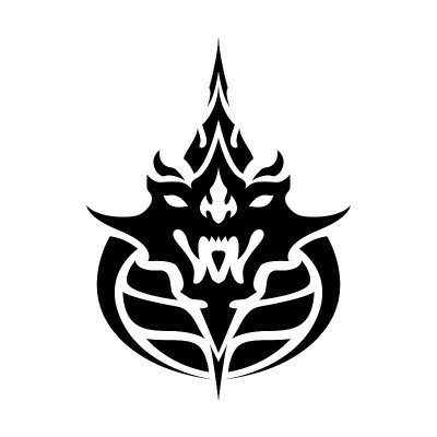 Year of dragon thai zodiac silhouette