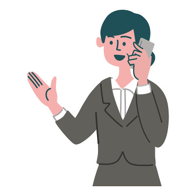 profession woman smartphone suggest