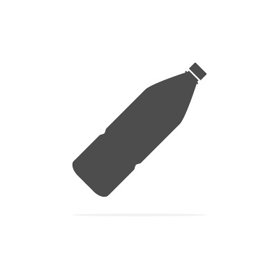 塑料黑色瓶子图标。