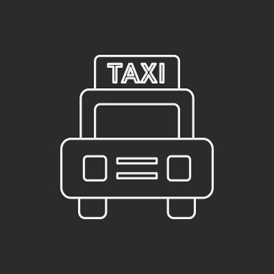 出租车线图标