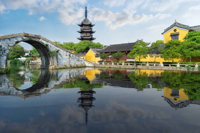 中国江南古镇的风景
