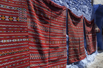 Chaouen摩洛哥的蓝色城市。Chefchaouen