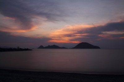 海边小镇Turgutreis和壮观的日落