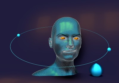 来自3d网格的女士。