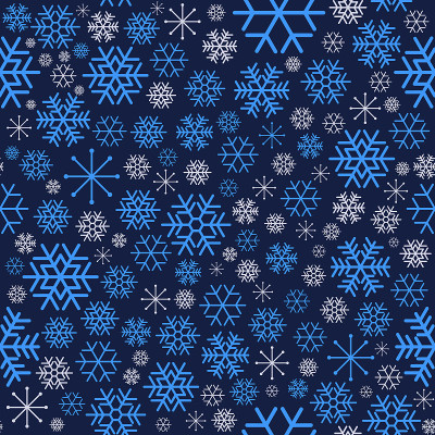 冬季蓝模式。冬季背景与降雪