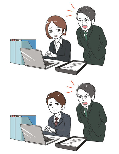 老板生气时下属哭