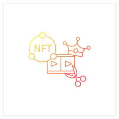 NFT视频剪辑渐变图标