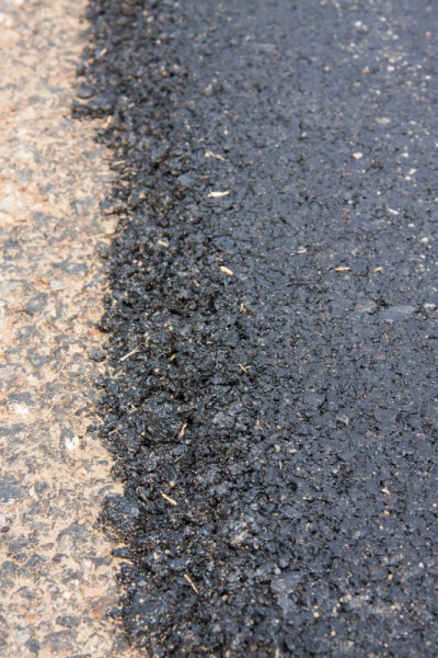 new asphalt road