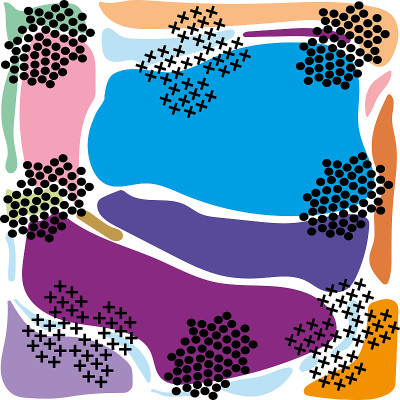abstract colored background blue purple pink geome