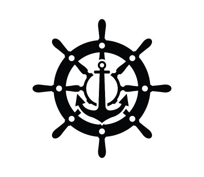 船锚图标，矢量插图