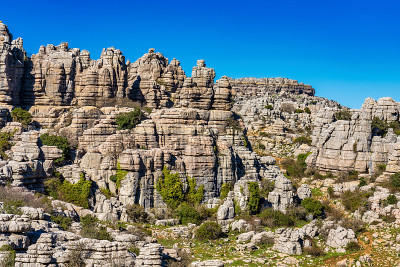 El Torcal de Antequera, Andalusia, Spain，在Antequer
