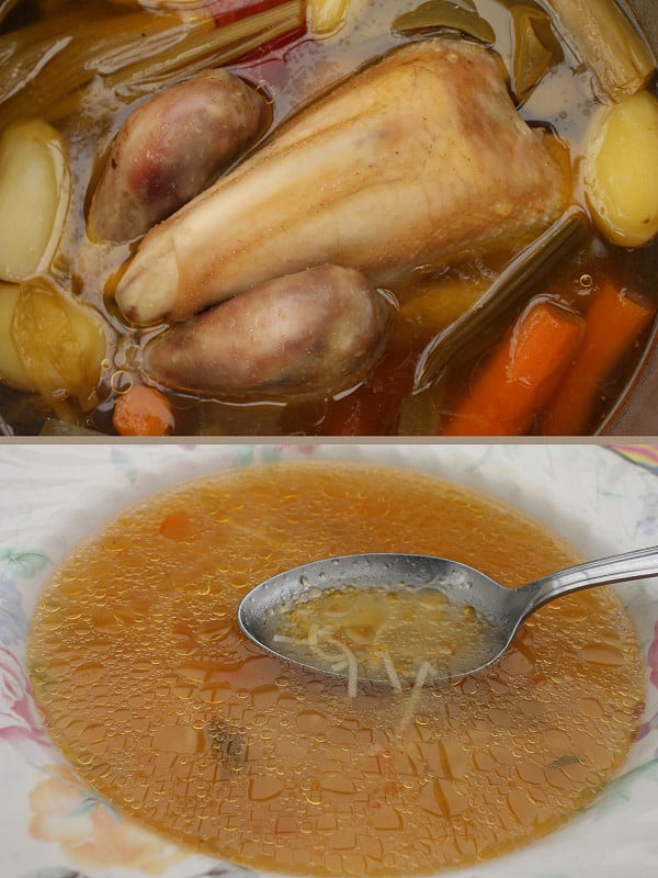 “Poule au pot”法国菜煮鸡