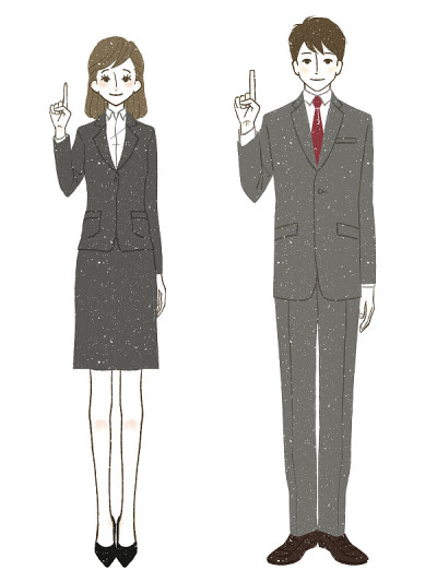 穿西装的男人和女人
