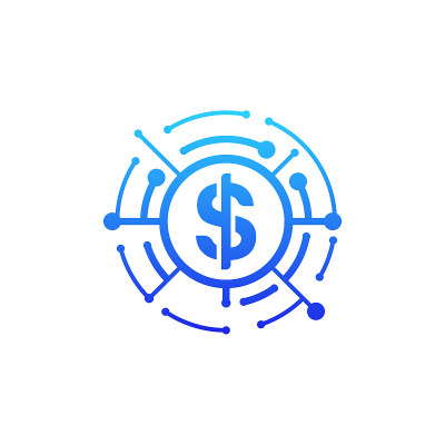 Digital Money logo designs concept vector, Dollar 
