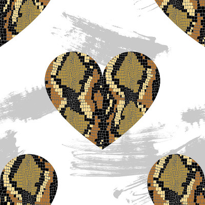 Snakeskin seamless pattern vector background. 80s 