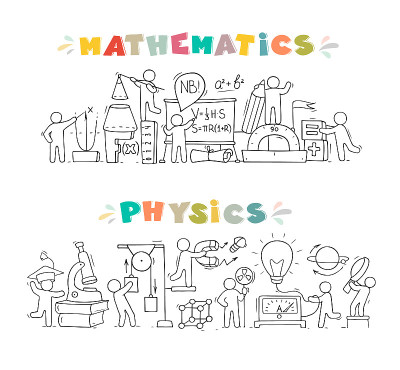 数学和物理课上都有小人