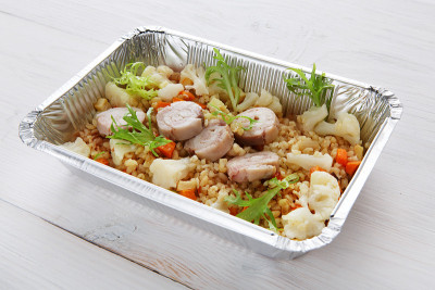 健康盒装食品，饮食理念。
