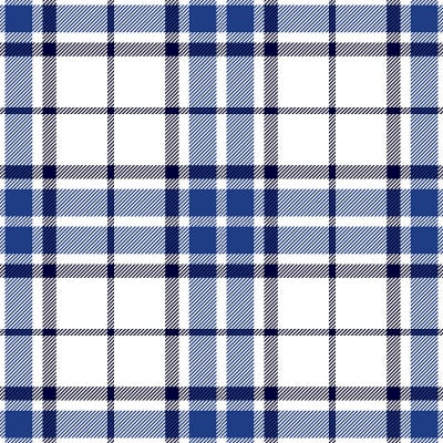 Blue and White Tartan Plaid Seamless Pattern Backg