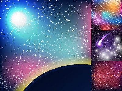 星空外星系宇宙空间插图宇宙背景天空天文学星云宇宙夜晚星座矢量真实的占星术