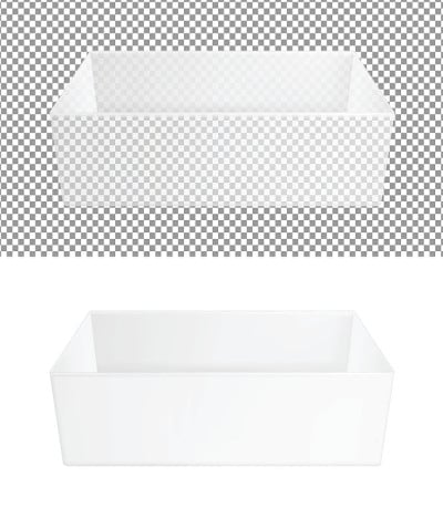 透明的纸或塑料打开的盒子，玩具，鞋子或食物