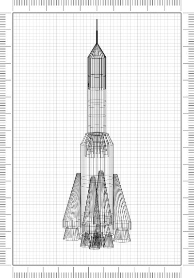 太空火箭建筑师蓝图