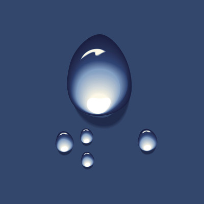 墙上的水滴