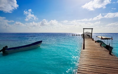 玛雅海岸的马哈瓦尔加勒比海滩
