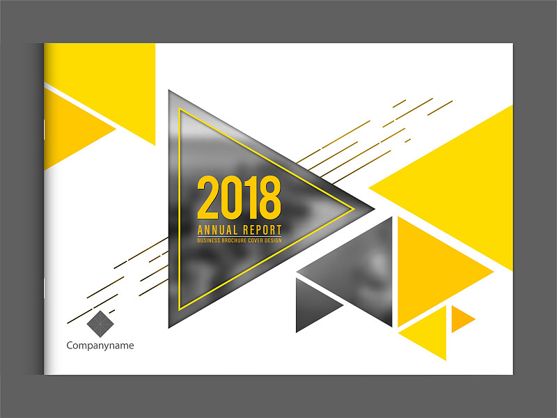 商业小册子封面设计模板公司公司简介或年度报告目录杂志传单小册子单张。封面页A4风景矢量EPS-10样_模板素材-稿定设计