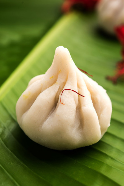 Ukdiche Modak -印度马哈拉施特拉邦Ganapati, Ganesh Puja期间制作的